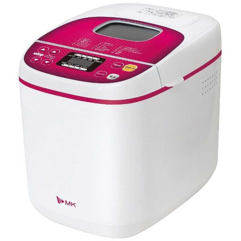 エムケー精工 ホームベーカリー ふっくらパン屋さん ホワイト・レッド 1.0斤 HBS-100W
