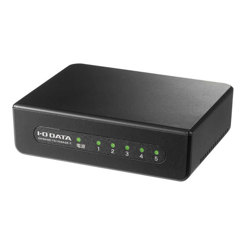 WEB限定カラー BUFFALO スイッチングハブ ５ポート １００ １０Ｍｂｐｓ ＡＣアダプタ ブラック LSW4-TX-5EPL BKD  discoversvg.com