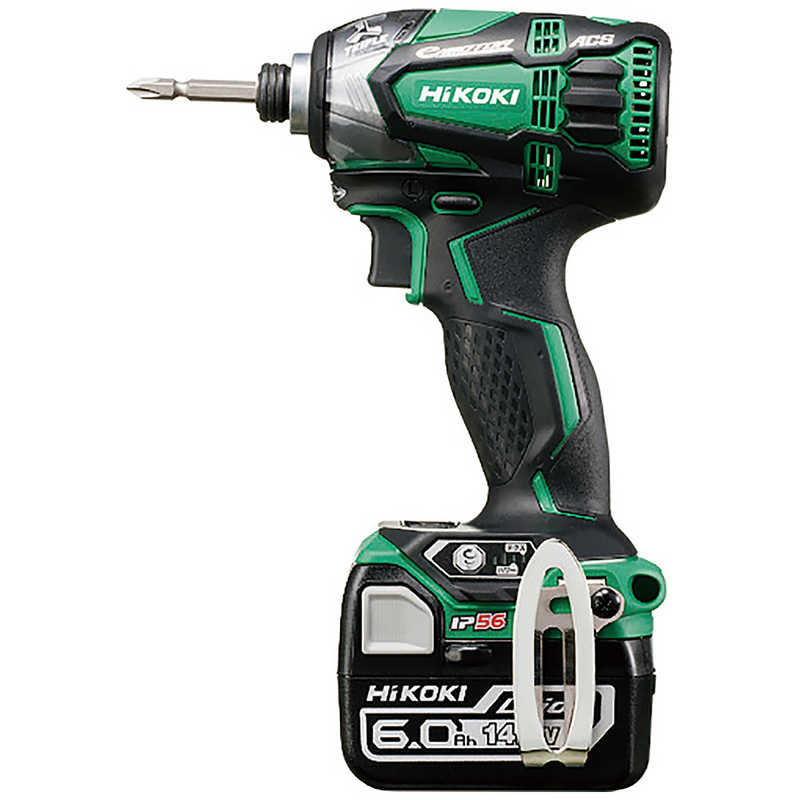 HiKOKI　日立　１４．４Ｖコードレスインパクトドライバ　６．０Ａｈ　グリーン　　WH14DDL2-2LYPK-L