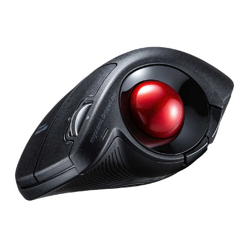 サンワサプライ　Ｂｌｕｅｔｏｏｔｈエルゴトラックボール（チルトホイール・マルチペアリング）　MA-BTTB179BK