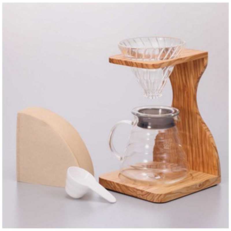 ハリオ　Ｖ６０　オリーブウッドスタンドセット　VSS1206OV