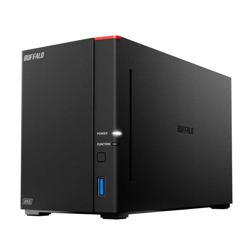 BUFFALO　NAS［8TB搭載 /2ベイ］ LinkStation 2.5GbE搭載 高速モデル ブラック　LS720D0802 |  コジマ楽天市場店