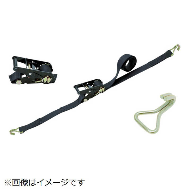 東レ　シライ　ラチェットバックル　黒　ナローフック付　　RK50LB6NH300