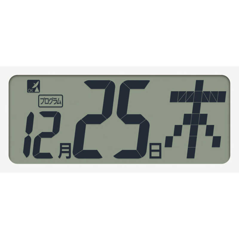 リズム時計 電波 掛時計 4FN403SR19 プログラムカレンダー403SR チャイム設定 温度 湿度 カレンダー付 CITIZEN 