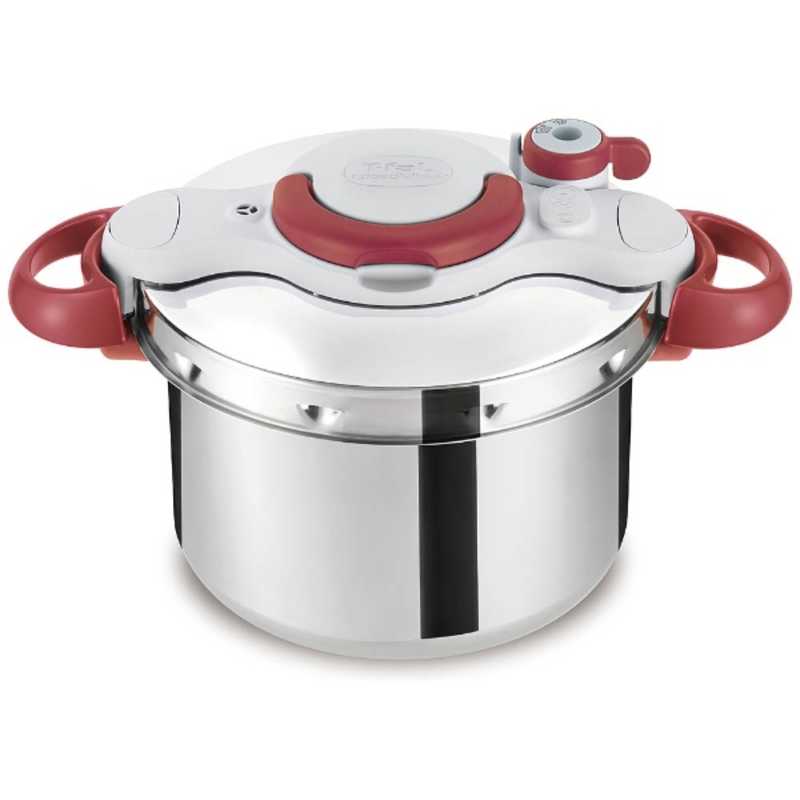 T-fal ≪IH対応≫ 圧力鍋 「クリプソ ミニット イージー」(6L) P4620769 レッド