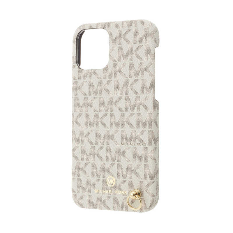 マイケルコース　Slim Wrap Case Signature with Hand Strap - Magsafe for iPhone 12/12 Pro [ Vanilla ] バニラ　MKSHVNLWPIP2061｜コジマ店