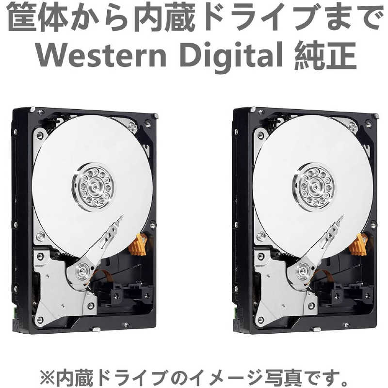 WESTERN DIGITAL 大容量RAID WDBFBE0080JBK-JEEX 外付けHDD ブラック