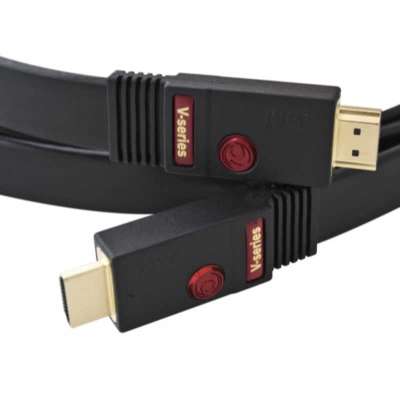 エイム電子　HDMIケーブル ブラック [1m /HDMI⇔HDMI /フラットタイプ]　FLV-01