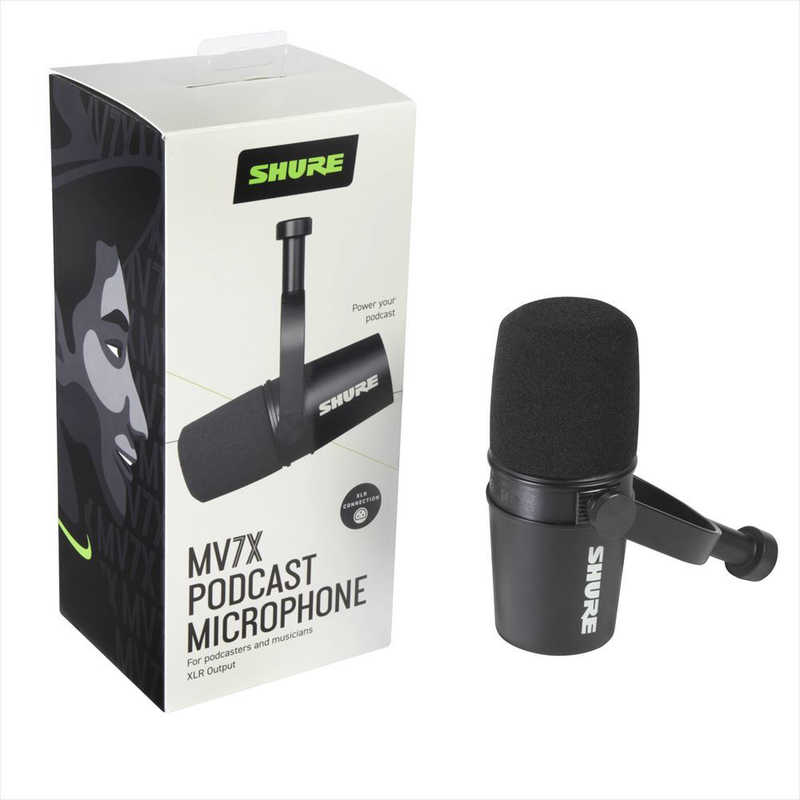 人気の贈り物が SHURE MV7X-J ポッドキャスト用ダイナミックマイク XLR