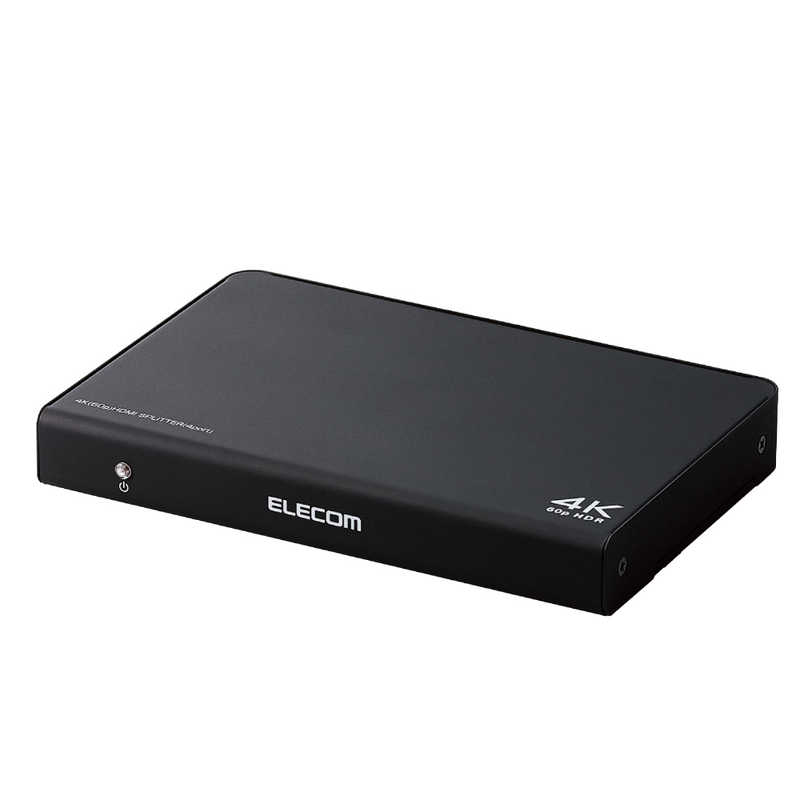 エレコム　ELECOM　HDMI分配器 4K 60P 対応 1入力 4出力 スプリッター ブラック 　VSP-HDP14BK