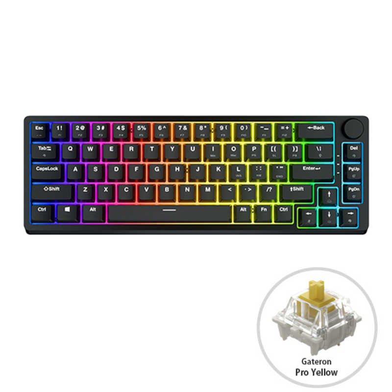 GAMESENSE Clutch Black Keyboard Gateron Pro イエロー軸 ブラック 有線 USB Type-C GSCLUTCHBGRYELLOW 最安 GAMESENSE Clutch Black Keyboard Gateron Pro イエロー軸 ブラック 有線 USB Type-C GSCLUTCHBGRYELLOW 最安