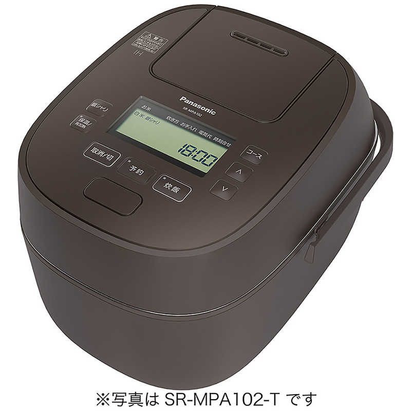 パナソニック Panasonic 炊飯器 1升 おどり炊き ブラウン 可変圧力IH SR-MPA182-T