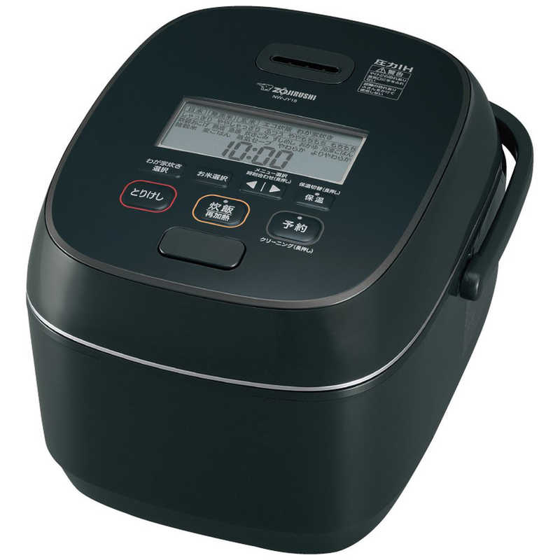 輝く高品質な 象印マホービン ZOJIRUSHI 炊飯器 1升 ブラック 圧力IH NW-JY18