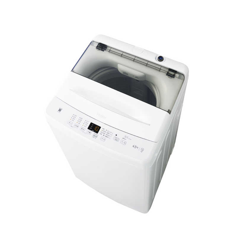 即出荷】 ハイアール 全自動洗濯機 洗濯4.5kg JW-U45A-W ホワイト 標準
