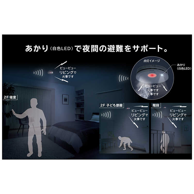 SALE／94%OFF】 パナソニック Panasonic けむり当番薄型２種 電池式 ワイヤレス連動子器 あかり付 警報音 音声警報  ＡｉＳＥＧ連携機能付 和室色 SHK74202YP arabxxnxx.com