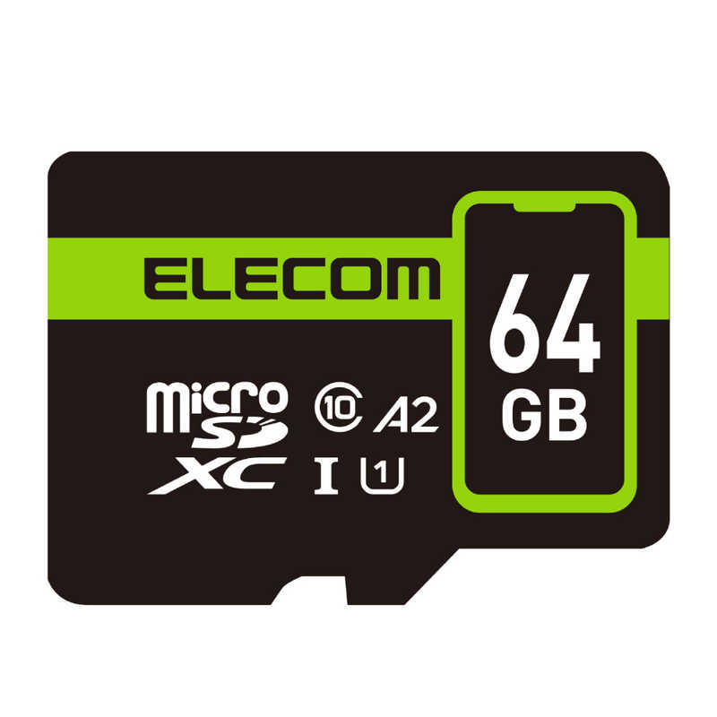 エレコム ELECOM MicroSDXCカード データ復旧サービス2年付 UHS-I U1 90MB s 64GB MFSP064GU11A2R  超人気高品質