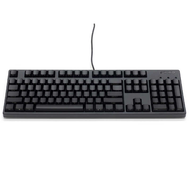 FILCO　キーボード Majestouch 3 NINJA(静音赤軸・英語配列) ［有線 /PS/2・USB］ マットブラック　FKBN104MPSEFMB3