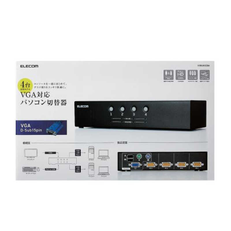 好評日本製】 ELECOM エレコム KVM-KU4 お取り寄せ アプライドPayPay