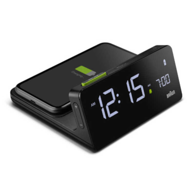 ブラウン BRAUN Digital Alarm Clock Qiワイヤレス受電(並行輸入品) BC21B