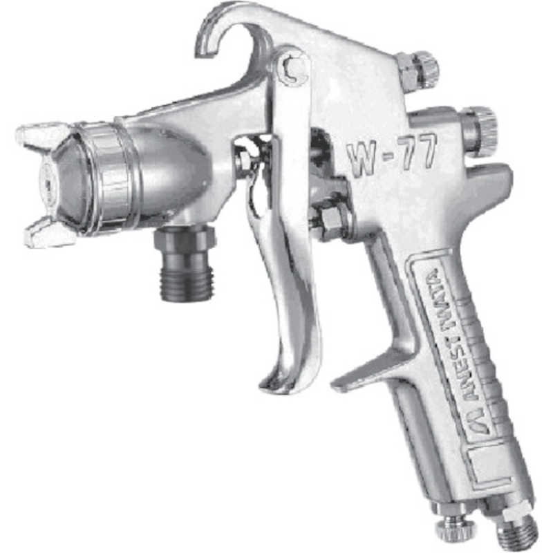 アネスト岩田　アネスト岩田 中形スプレーガン 吸上式 ノズル口径 Φ1.5　W-77-12S｜コジマ店
