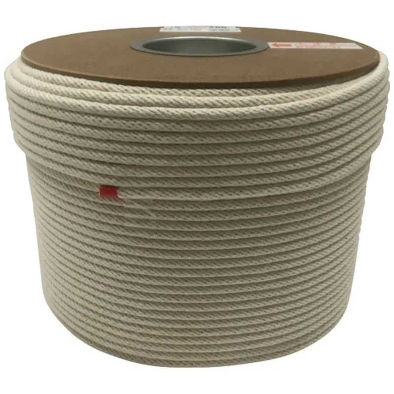 ユタカメイク　ユタカ 綿金剛打ロープドラム巻 6mm×200m　PRCX-6200