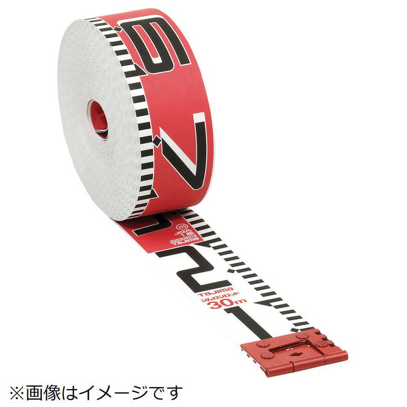 TJMデザイン　タジマ シムロンロッド長さ 30m/裏面仕様 1mアカシロ/紙函　SYR-30K｜コジマ店