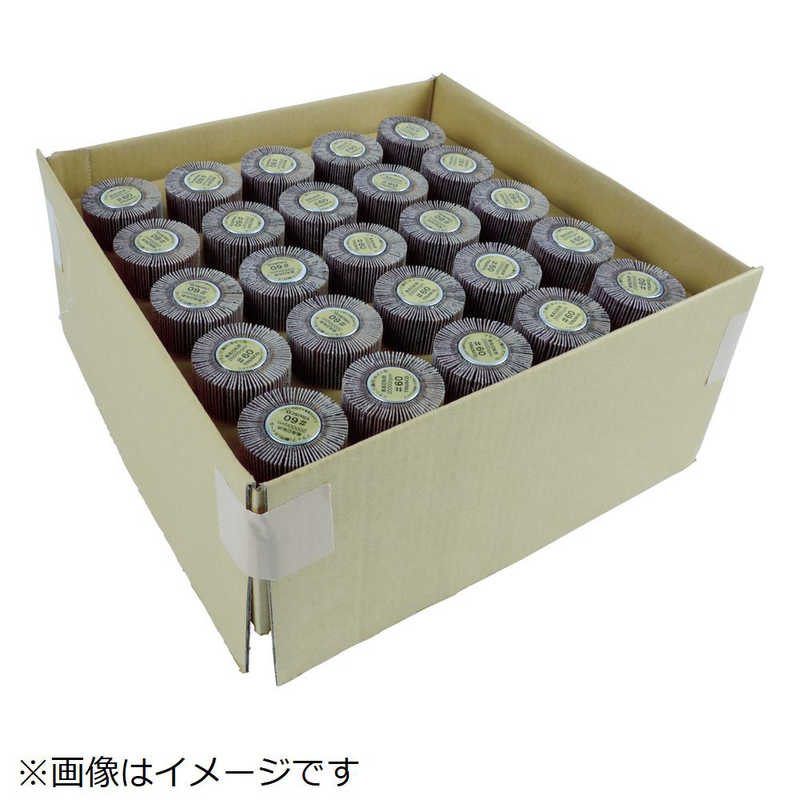 トラスコ中山　まとめ買い フラップホイル40×25×軸径6 80# 50個入　UF4025-80-50P