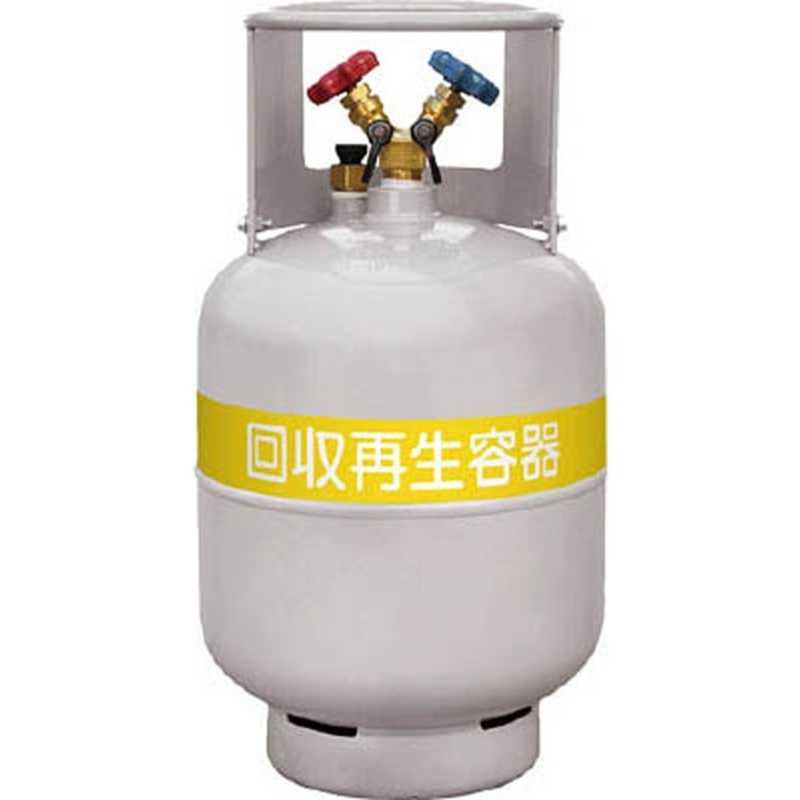 アサダ　フロン回収ボンベ フロートセンサー付 24L 無記名　TF057｜コジマ店