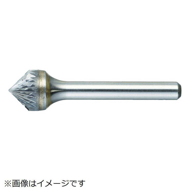 トラスコ中山　超硬バー 円錐型60° Φ16X刃長14X軸6 ダブルカット　TB50C160