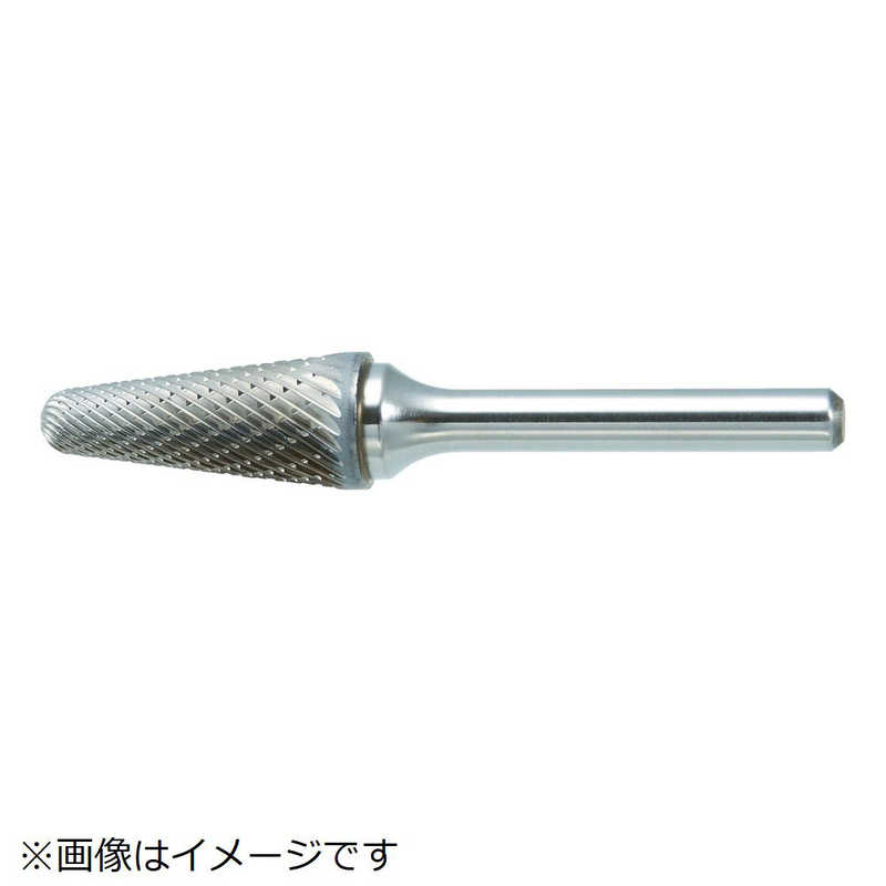 トラスコ中山　超硬バー テーパー型 Φ19X刃長38X軸6 ダブルカット　TB7C190