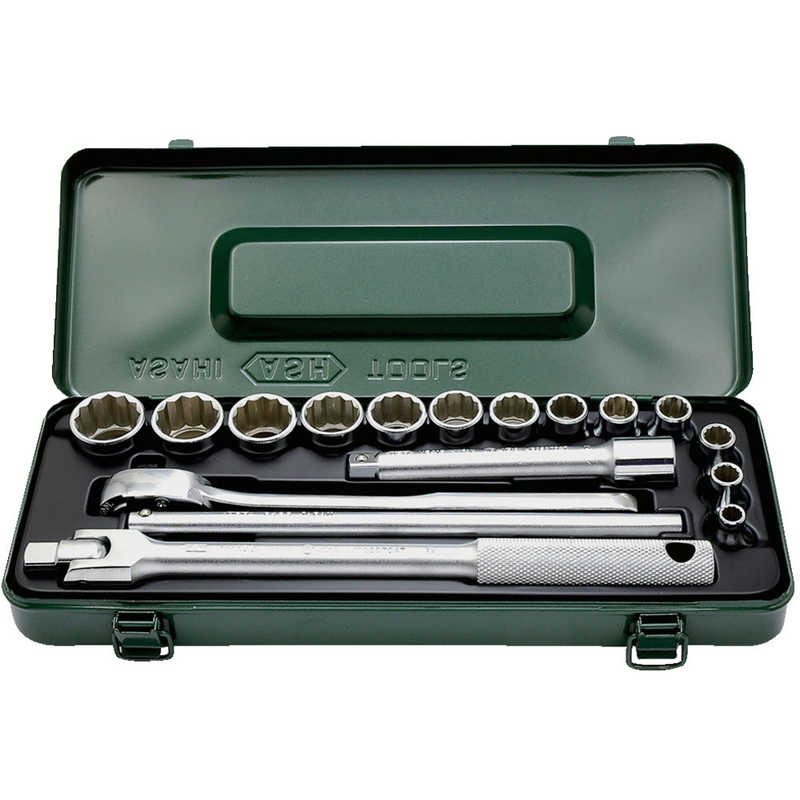 旭金属工業　ソケットレンチセット12.7□×17PCS　VO4131