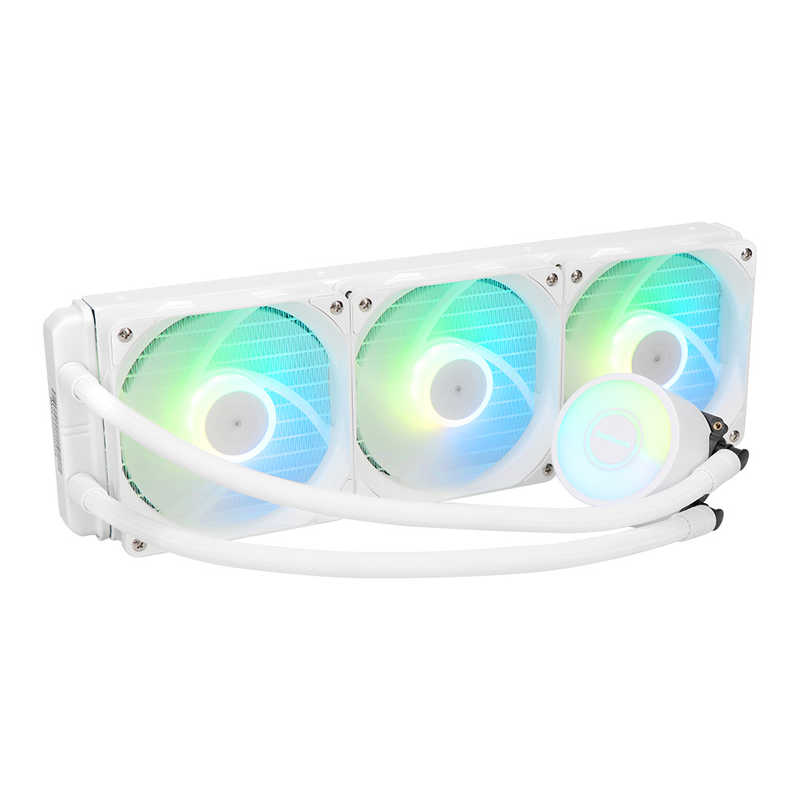 OWLTECH 水冷クーラー360mm ホワイト OWL-LCP360ARGB-WH|コジマ店