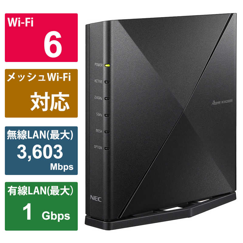 楽天市場】NEC 無線LANルーター(Wi-Fiルーター) Wi-Fi 6(ax)/ac
