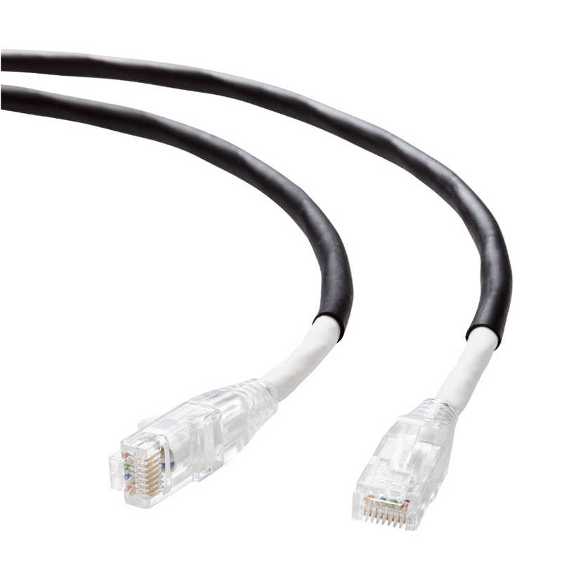 エレコム　ELECOM　LANケーブル CAT6A 80m 屋外用 PoE＋＋ 対応 高速 10Gbps ストレート 耐候性 雨・日光に強い RoHS指令準拠 ブラック 　LD-GPAOS/BK80｜コジマ店