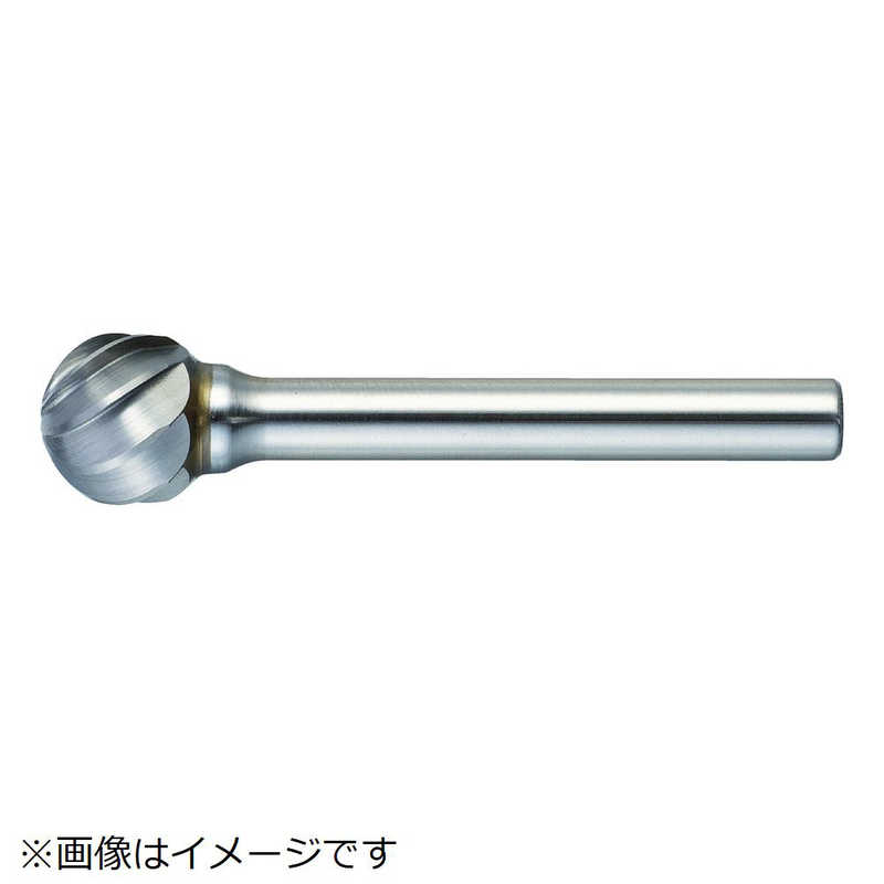 トラスコ中山　超硬バー 球型 Φ19X刃長18X軸6 アルミカット　TA8C190