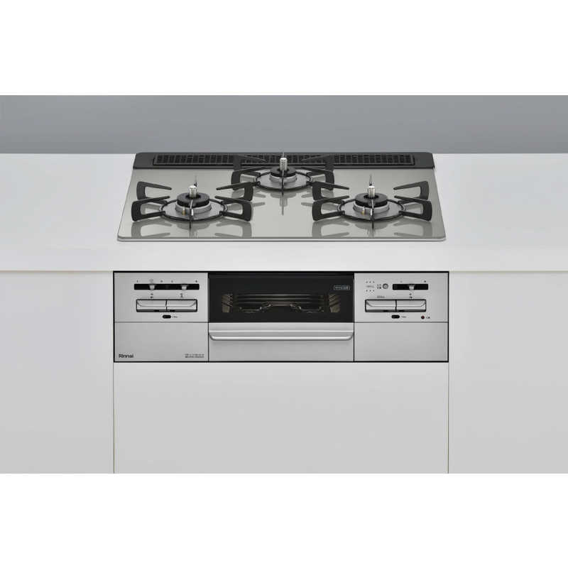 リンナイ　Rinnai　ビルトインガスコンロ ココットプレート付属［同等品：RS31W35T2DGAVW］ リンナイ シルキーシルバー [約60cm /プロパンガス /左右強火] (宅配商品)　RX31W35T2DGAW｜コジマ店 49,680円