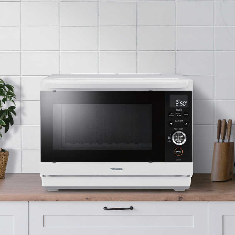 東芝 TOSHIBA スチームオーブンレンジ 石窯ドーム ［26L］ホワイト ER