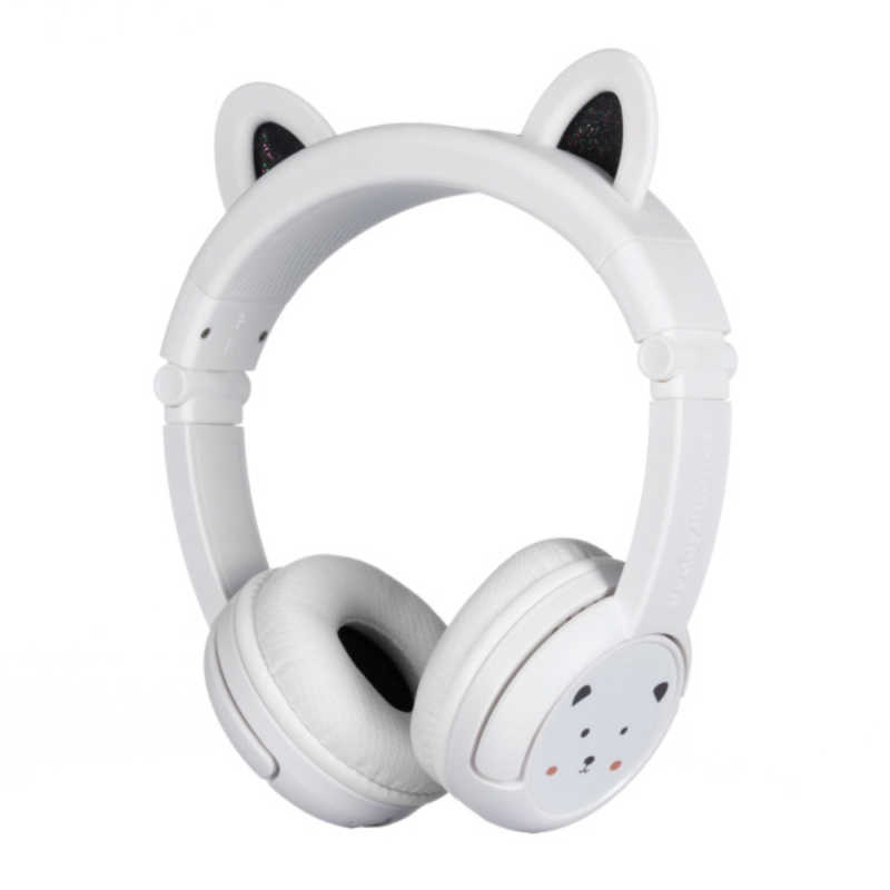 ONANOFF　子供向けワイヤレスヘッドホン ［リモコン・マイク対応/φ3.5mmミニプラグ］　BuddyPhones PlayEars+ BEAR