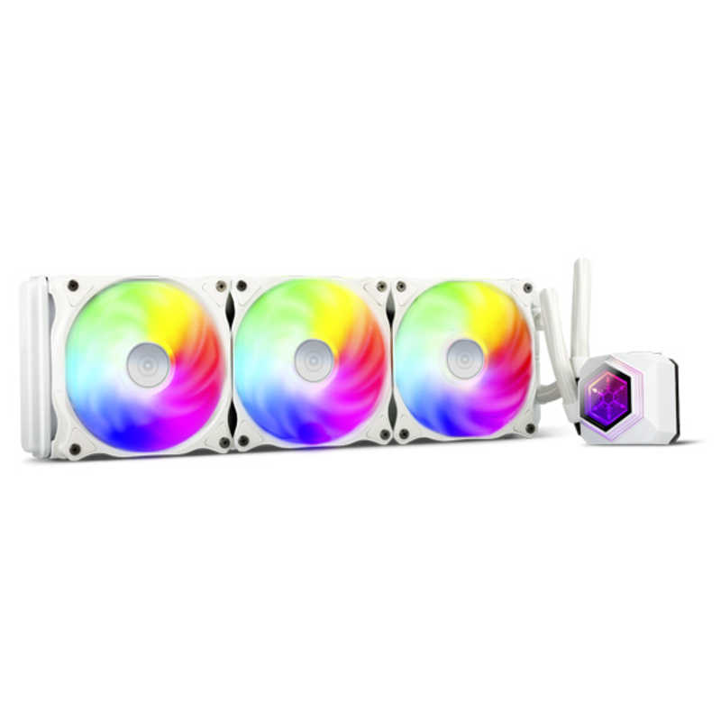 SILVERSTONE リフィル不要簡易水冷 IntelAMD ソケット対応大型ラジエーター(白) SST-PF360W-ARGB-V2