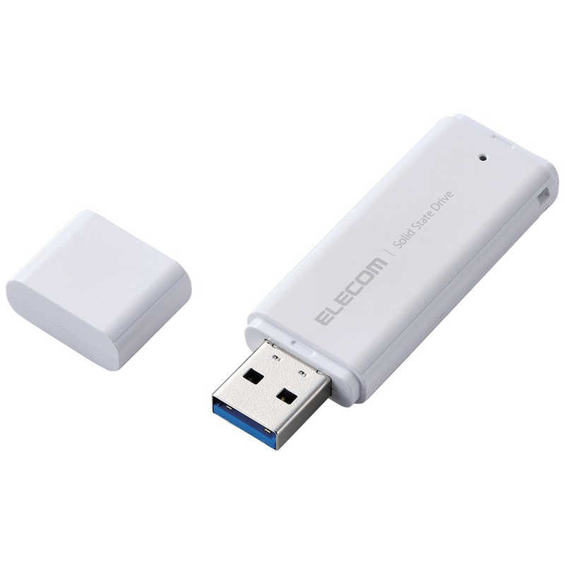 エレコム ELECOM 外付けSSD USB3.2(Gen1) 小型 キャップ式 500GB ホワイト ESD-EMC0500GWH|コジマ店