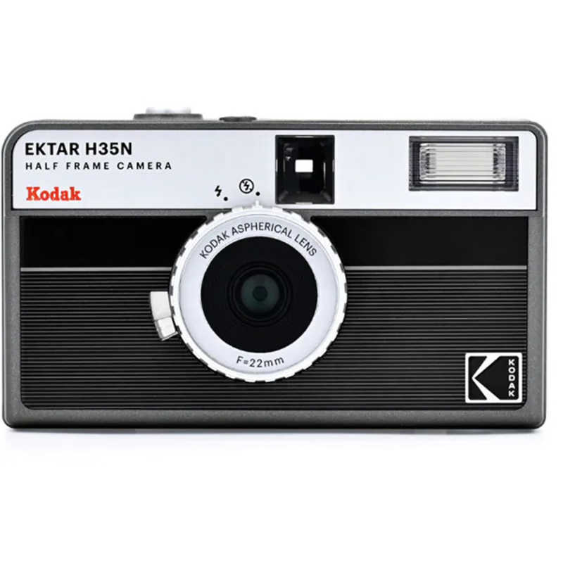 コダック　RK0301 EKTAR H35N HALF FRAME ［フィルムカメラ ハーフフレーム ストライプブラック］