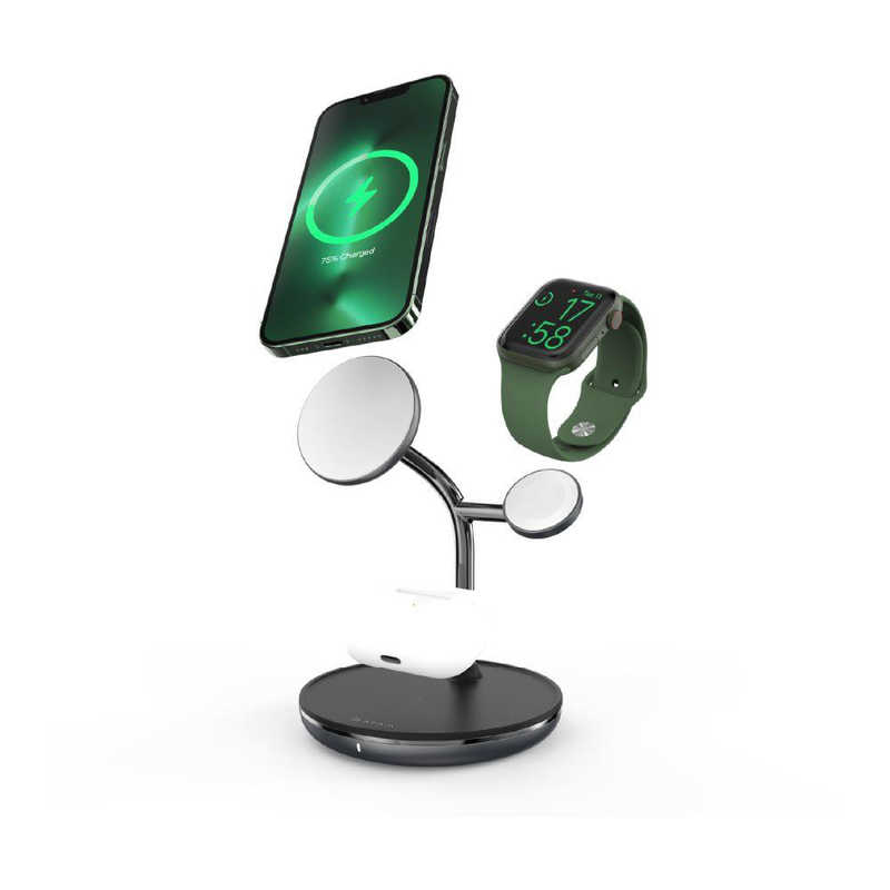 ADAMELEMENTS　OMNIA M3＋ MagSafe 3 in 1 ブラック　APAADM3POGBK 9,636円