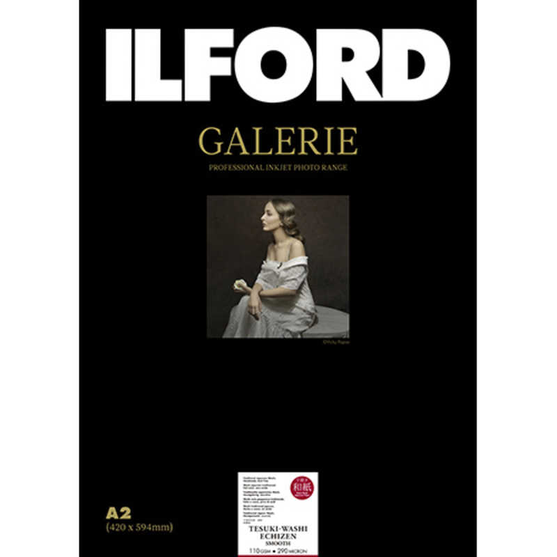 イルフォード ギャラリー 手漉き和紙 越前 スムース A2 10枚 110gsm GALERIE 433312