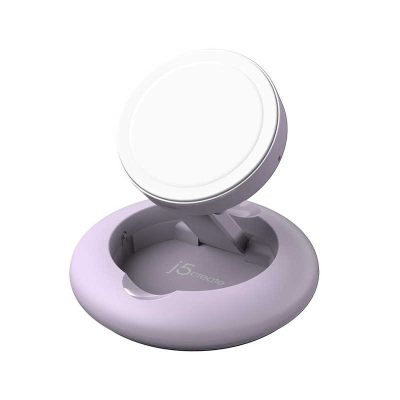 J5　MagSafe認証 15W Wireless Charging Stand パープル　JUPW1107PNP