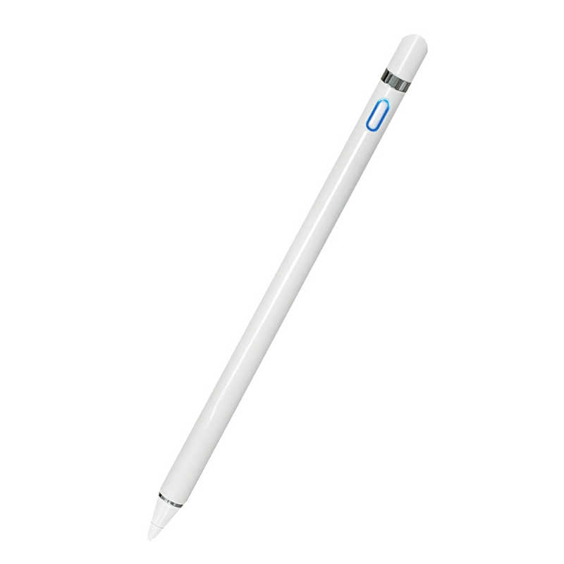 オズマ　スタイラスタッチペン超微細1.5mmハードペンヘッドタイプ ホワイト　YC-TPC01WH画像