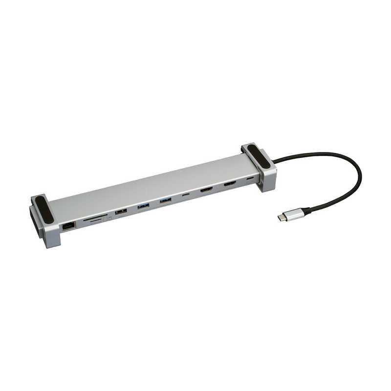 ナカバヤシ　PD対応 Type-C 10in1 PCスタンドドッキングステーション ［USB Power Delivery対応］　UD-C06SL｜コジマ店