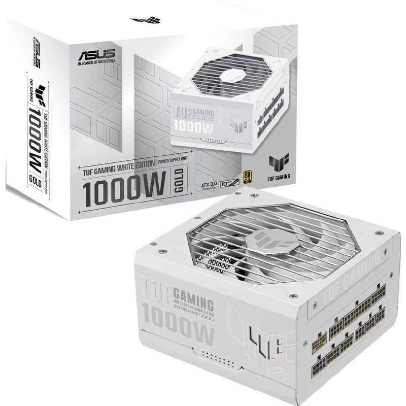 ASUS エイスース　PC電源 ［1000W /ATX /Gold］　TUF-GAMING-1000G-WHITE