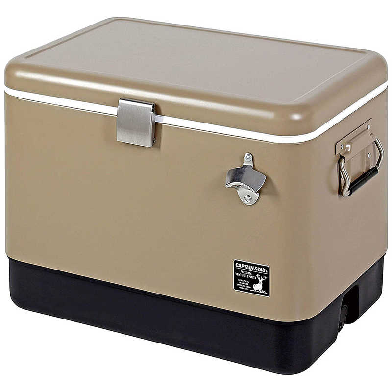 キャプテンスタッグ　アウトドア用品 保冷 スチールフォームクーラー51L カーキ　UE0080_20SS｜コジマ店