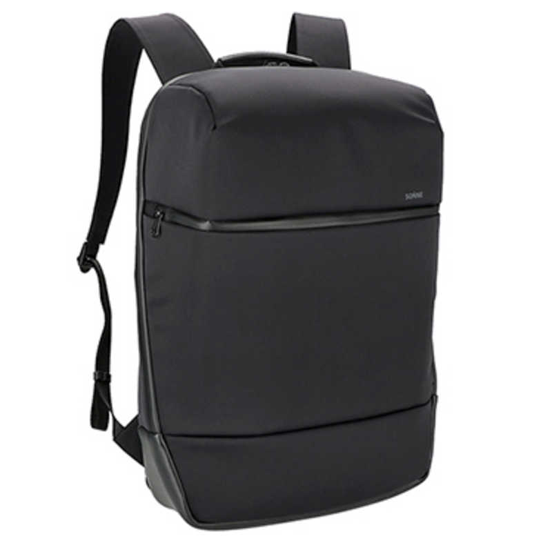 ゾンネ　SONNE BLK ［ 撥水加工 止水ファスナー 14インチノートPC 収納可 通勤 通学 ビジネスバッグ バックパック］ SONNE ブラック　SO-SOSL002