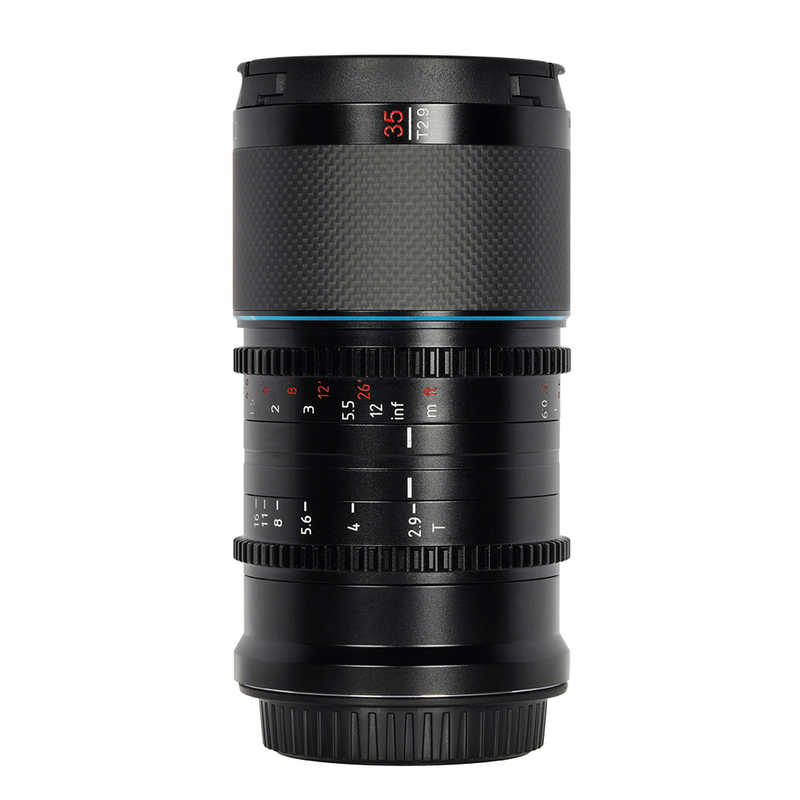 SIRUI　カメラレンズ カーボンファイバーアナモルフィックレンズ 1.6x Full Frame 35mm D/ナチュラル Saturn-D35N-JP ［ 単焦点レンズ ］ ブラック　Saturn_D35N-JP
